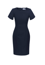 Comfort Wool Stretch Womens Short Sleeve Shift Dress