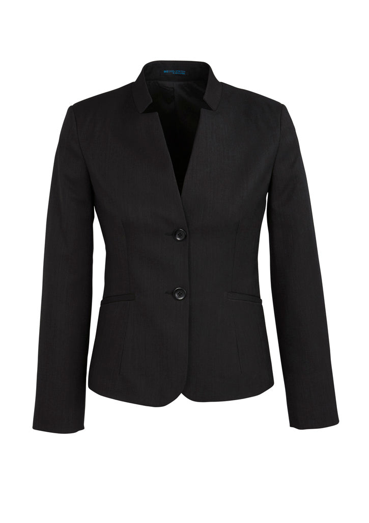 Cool Stretch Womens Short Jacket with Reverse Lapel