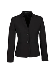 Comfort Wool Stretch Womens Short Jacket with Reverse Lapel