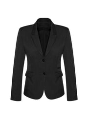 Comfort Wool Stretch Womens 2 Button Mid Length Jacket