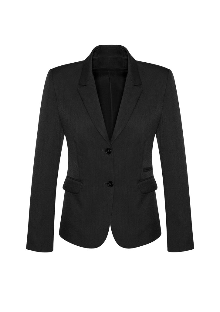 Comfort Wool Stretch Womens 2 Button Mid Length Jacket