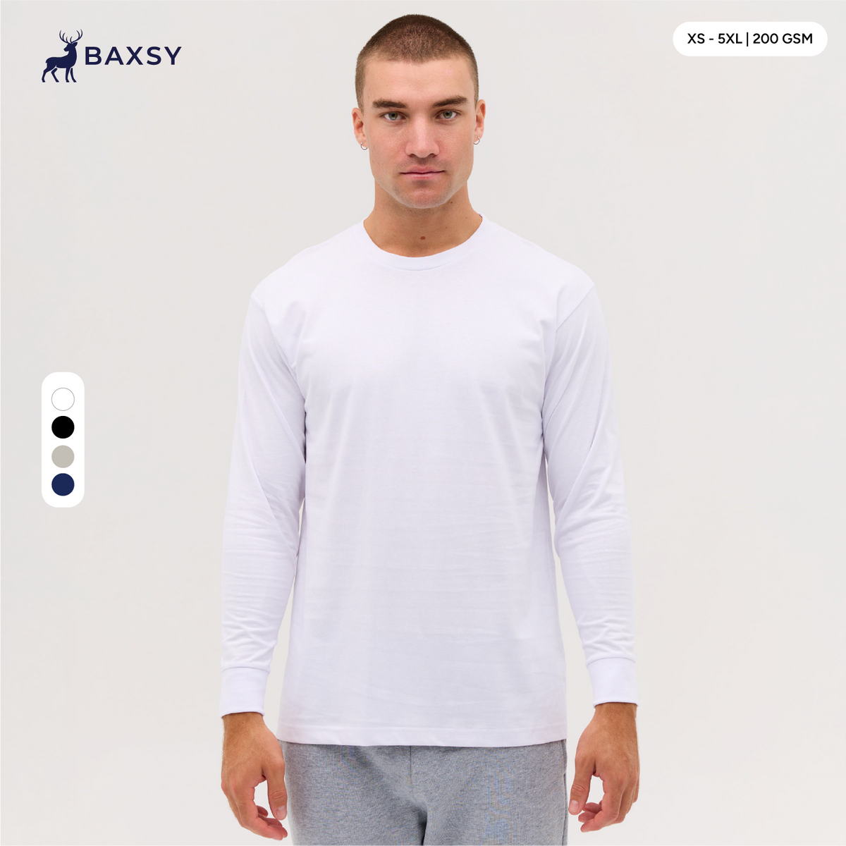 BAXSY010 Hawkins Long Sleeve Tee