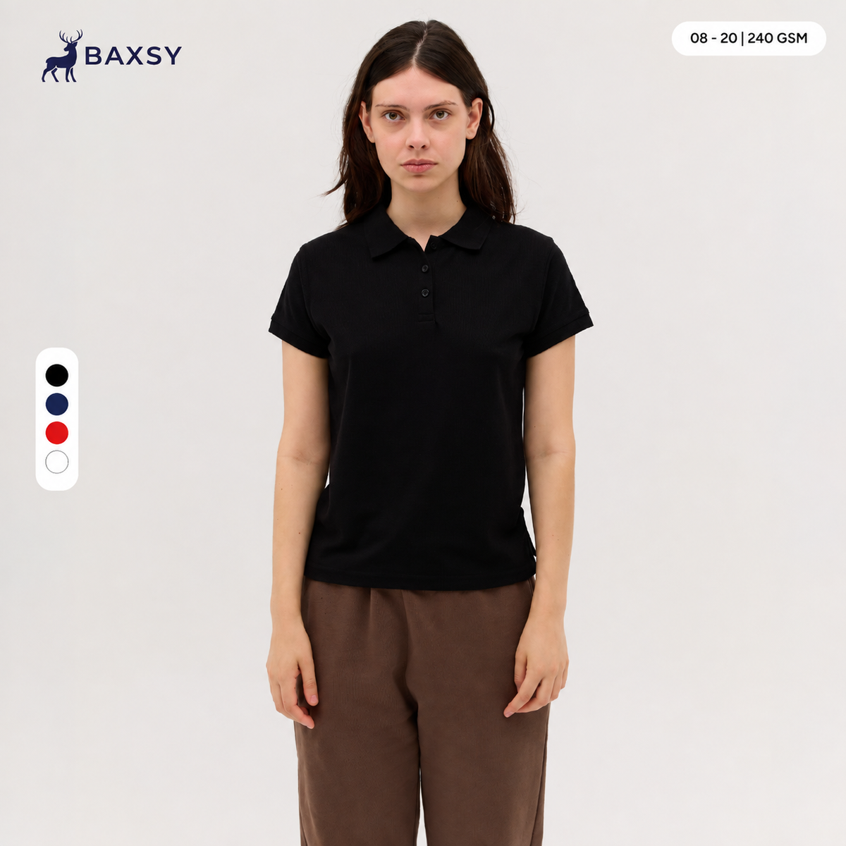 BAXSY1009 Women's Raven Polo