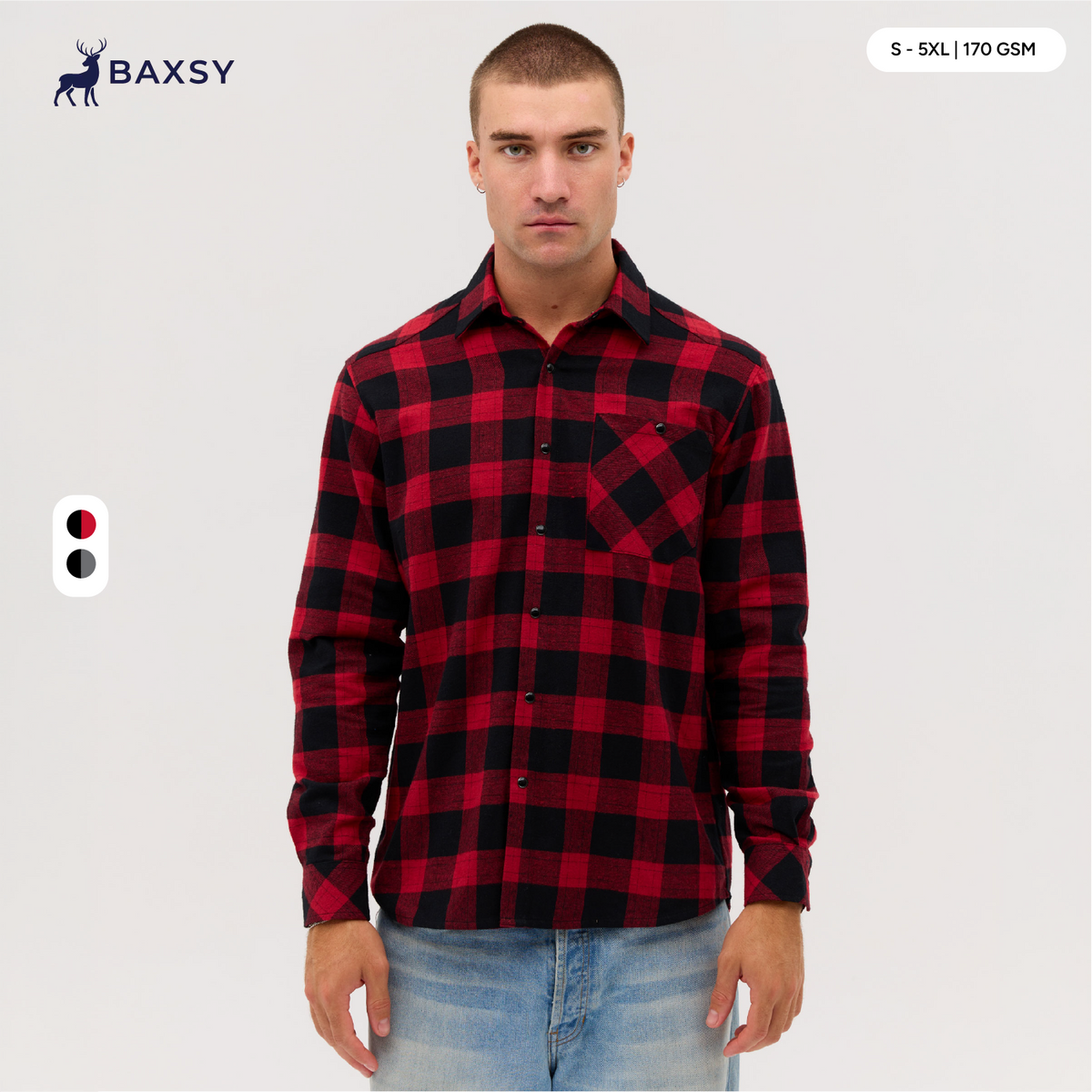 BAXSY901 Base Flannel Long Sleeve Shirt