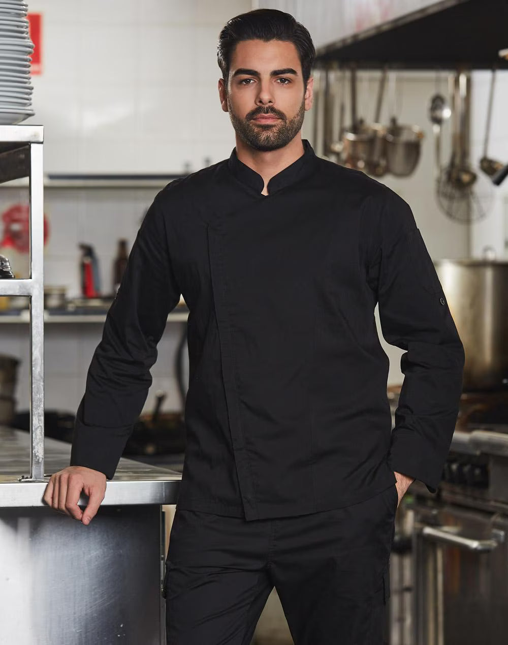 CJ03 Mens Functional Chef Jacket