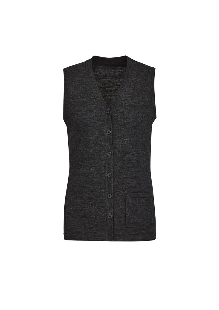 Button Front Womens Knit Vest