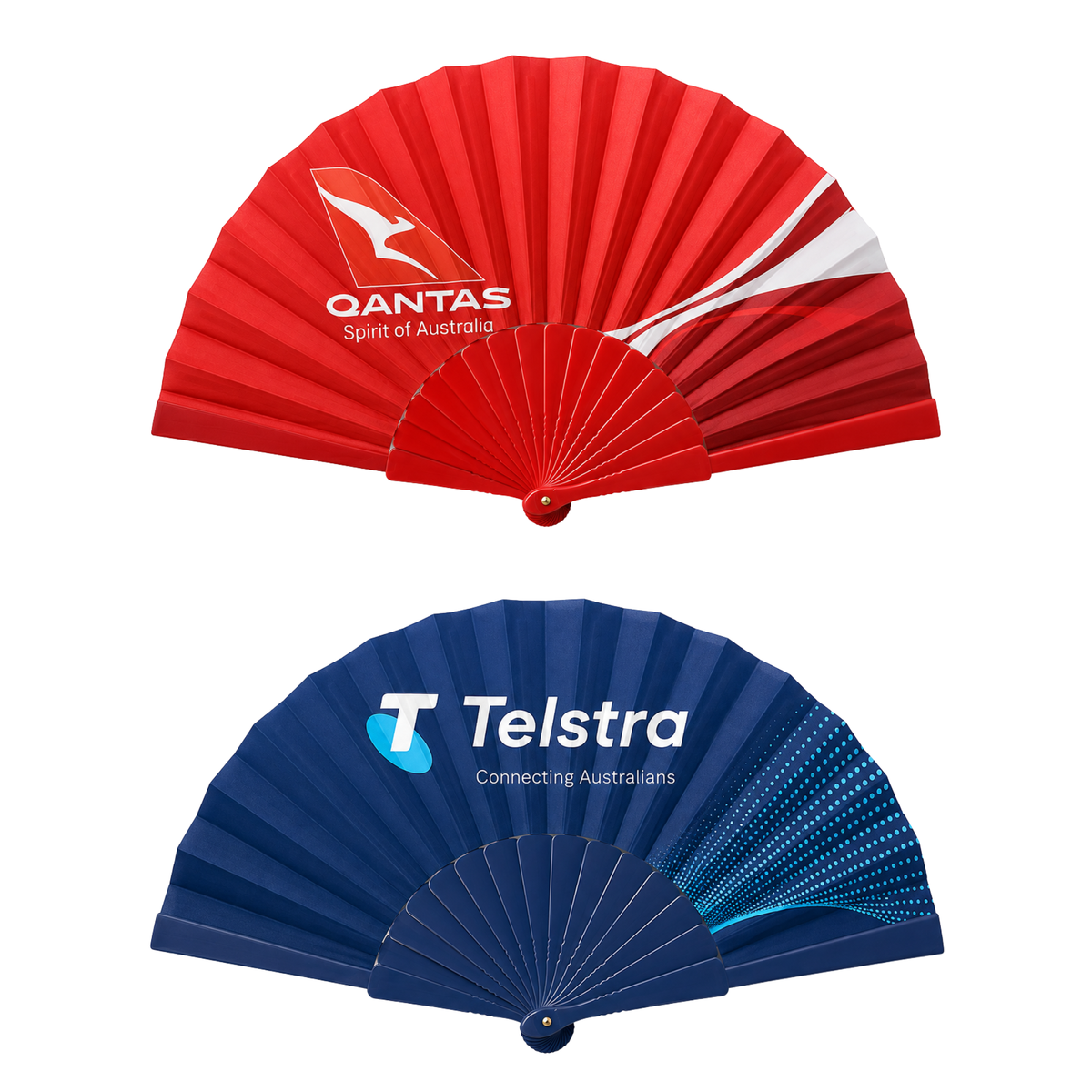 RPET Foldable Fan with Coloured Ribs