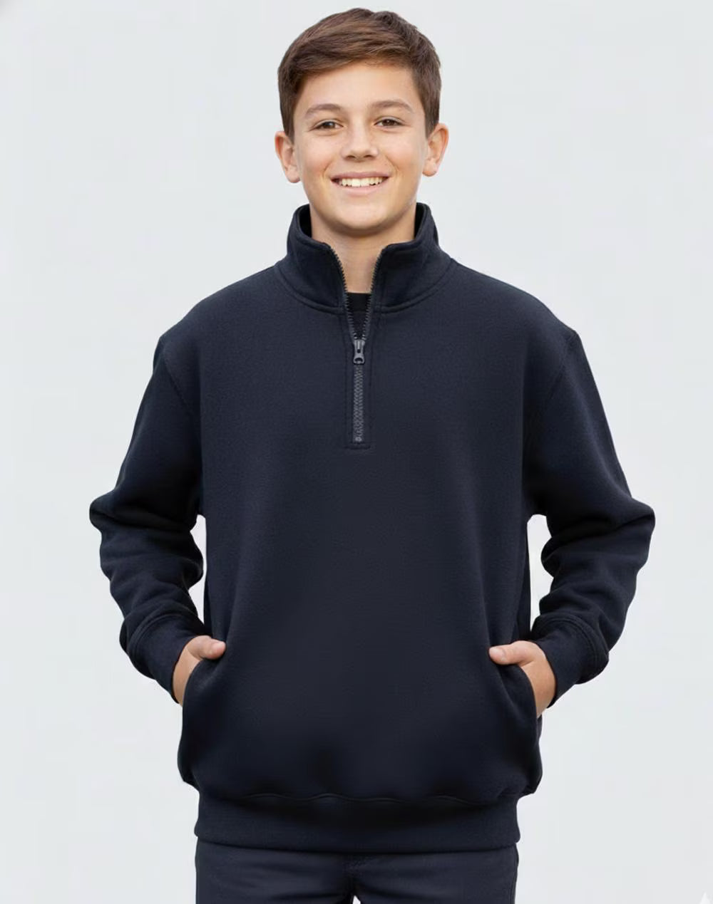 FL02Y Kids Half Zip Collar Fleece Sweat