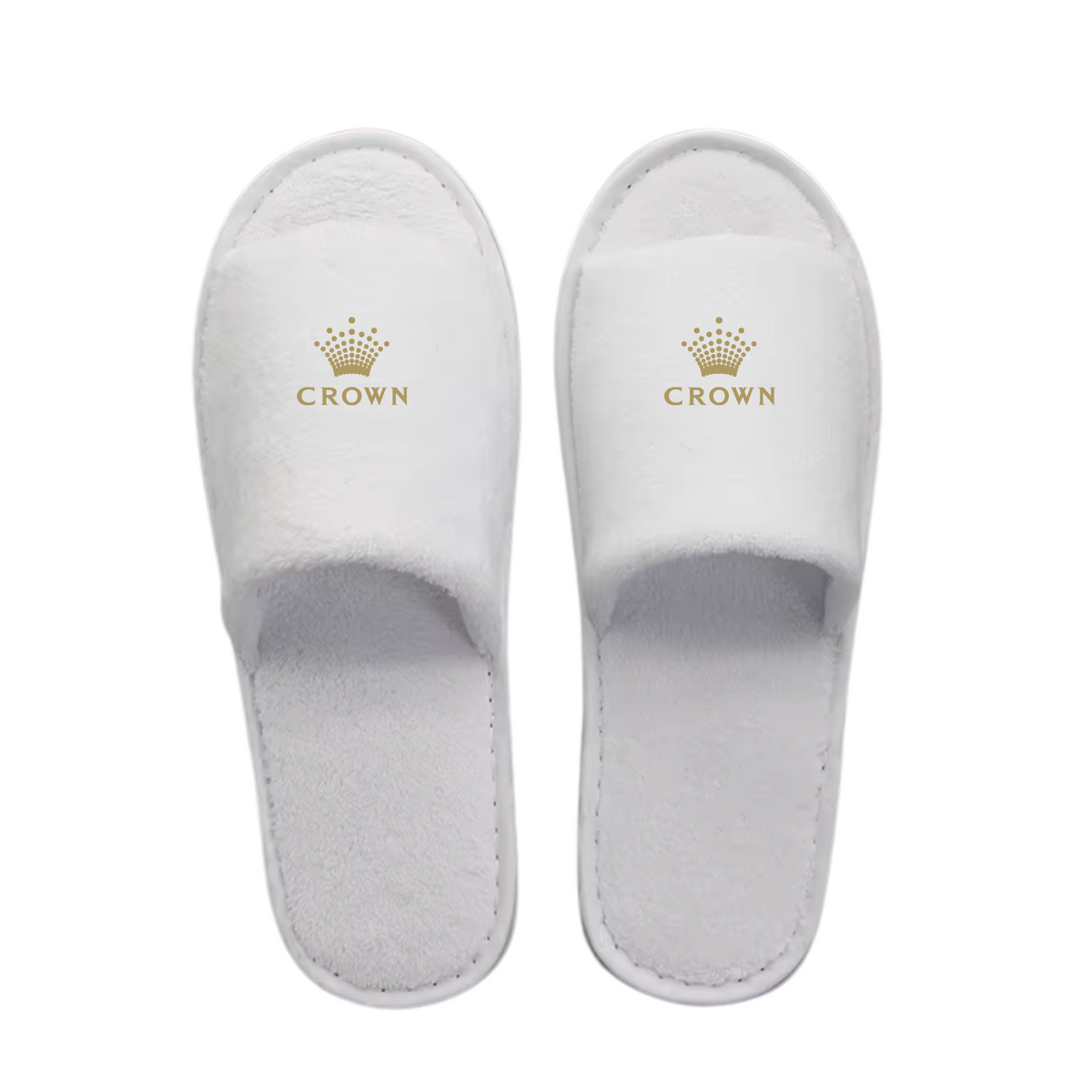 Crown Open Toe Hotel Slippers