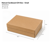 Natural Cardboard Gift Box Small