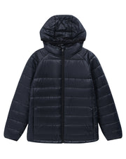 JK67K Kids Sustainable Lightweight Hooded Puffer Jacket