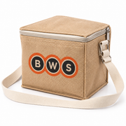 JUTB10 6 Can Jute Cooler Bag
