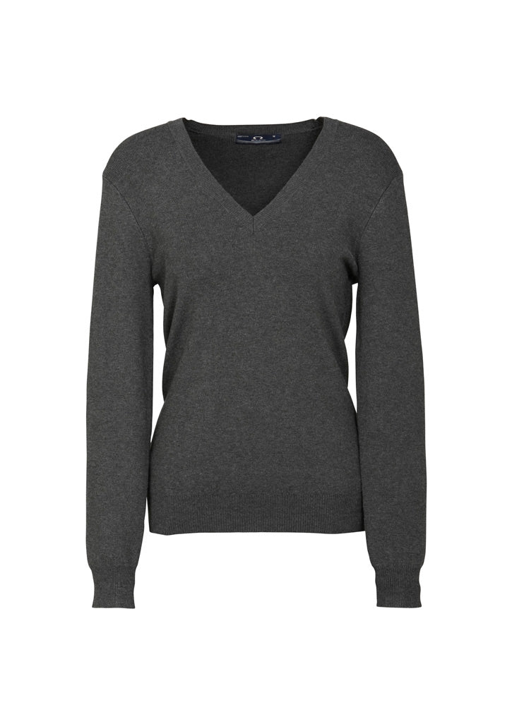 V-Neck Womens Knit Pullover