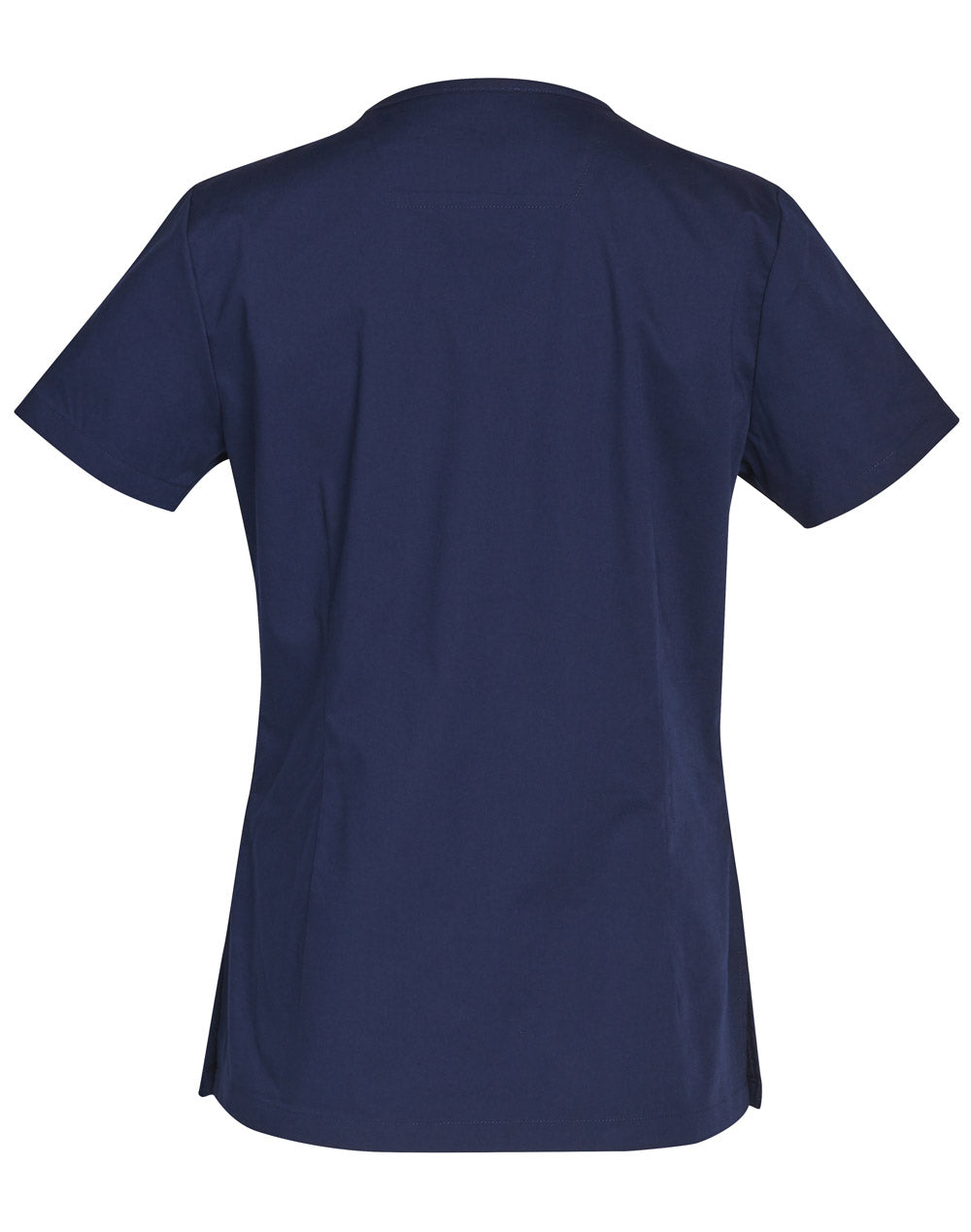 M7660 Ladies V-Neck Contrast Trim Scrub Top
