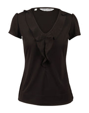 M8820 Women’s Ruffle Front Blouse