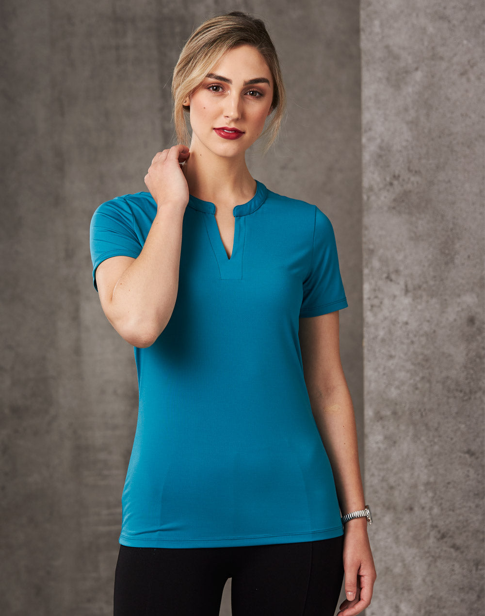 M8840 Ladies Short Sleeve Knit Top Sofia