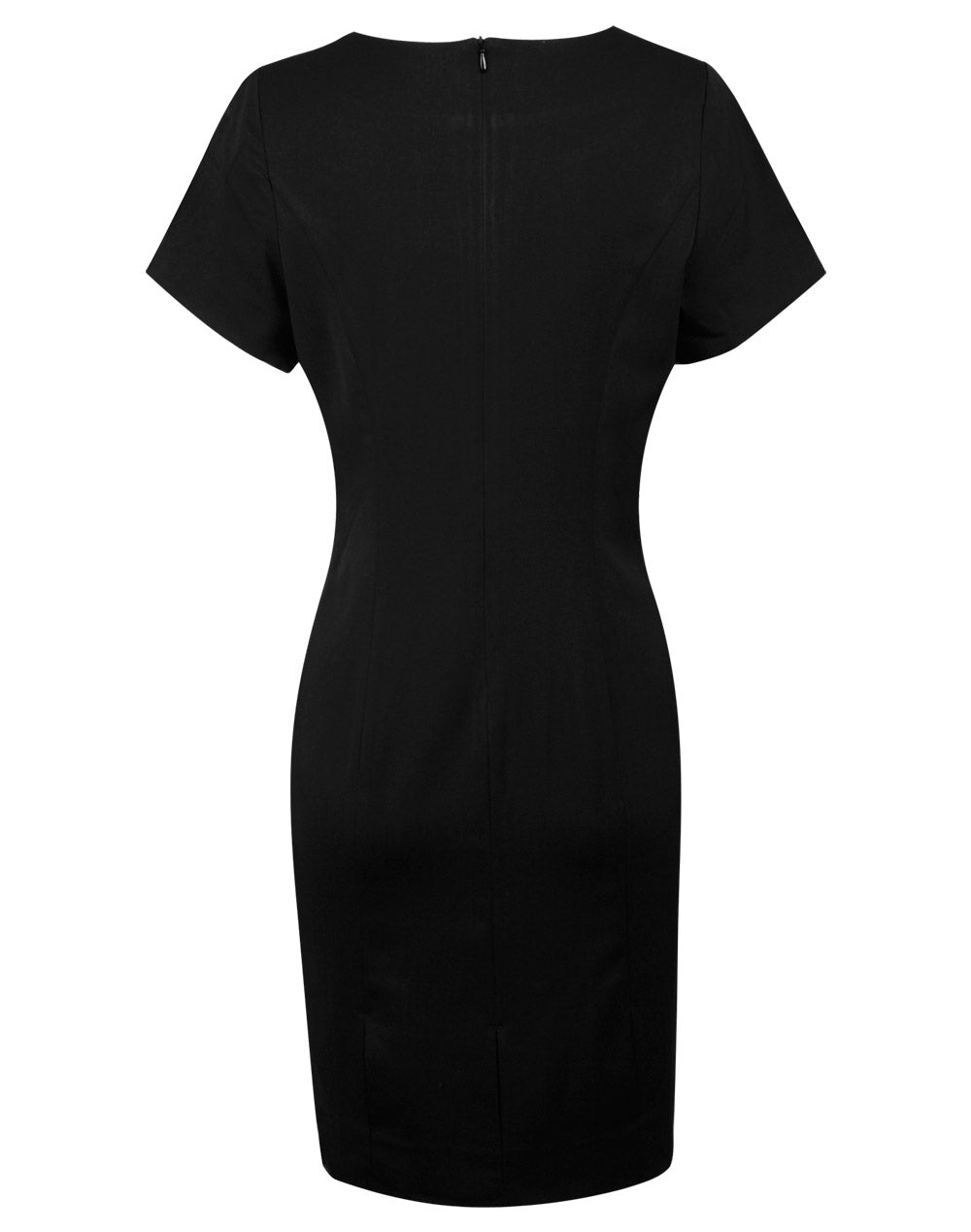 M9282 Ladies’ Poly/Viscose Stretch Short Sleeve Dress