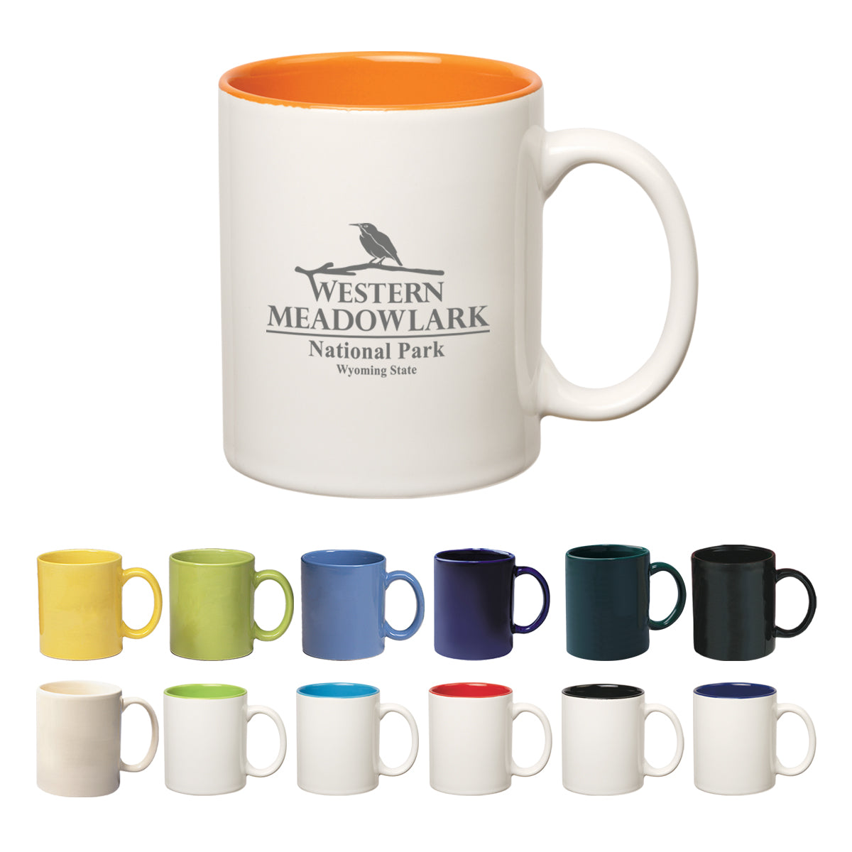 MUGD7125 325ml Coloured Stoneware Mug With C-Handle