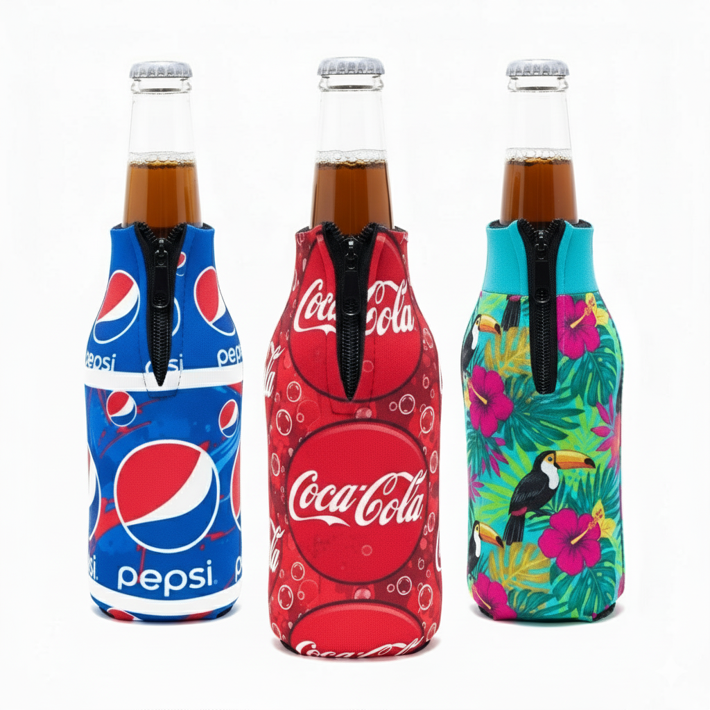 Long Neck Bottle Cooler with Zip