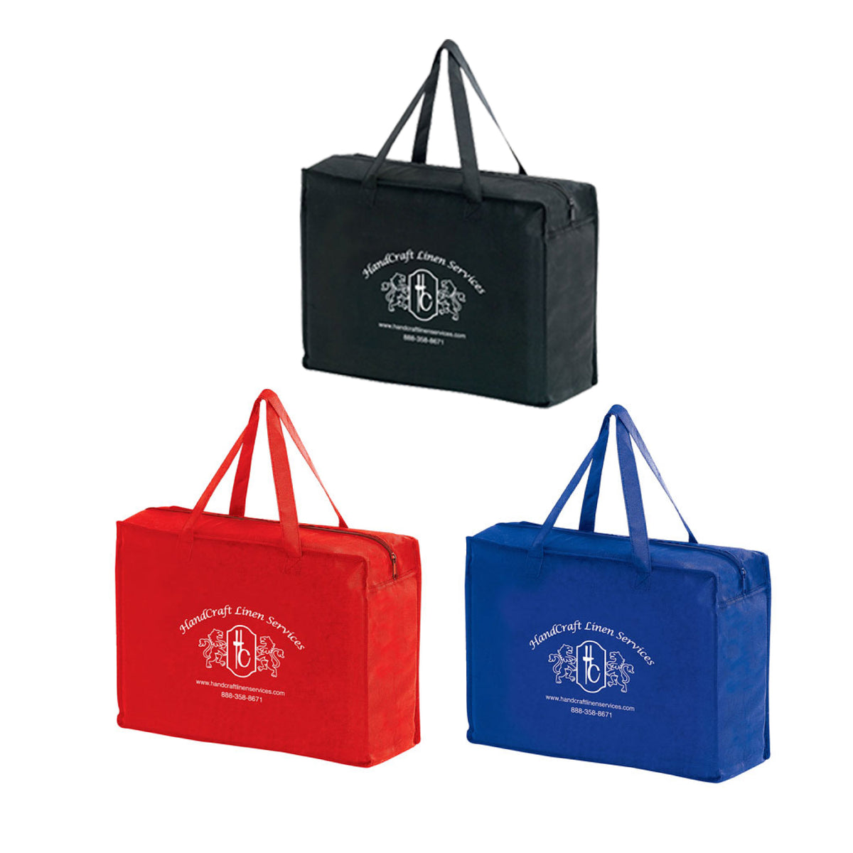 OCBAB104 Non-Woven Essential Briefcase Tote with Zipper Closure
