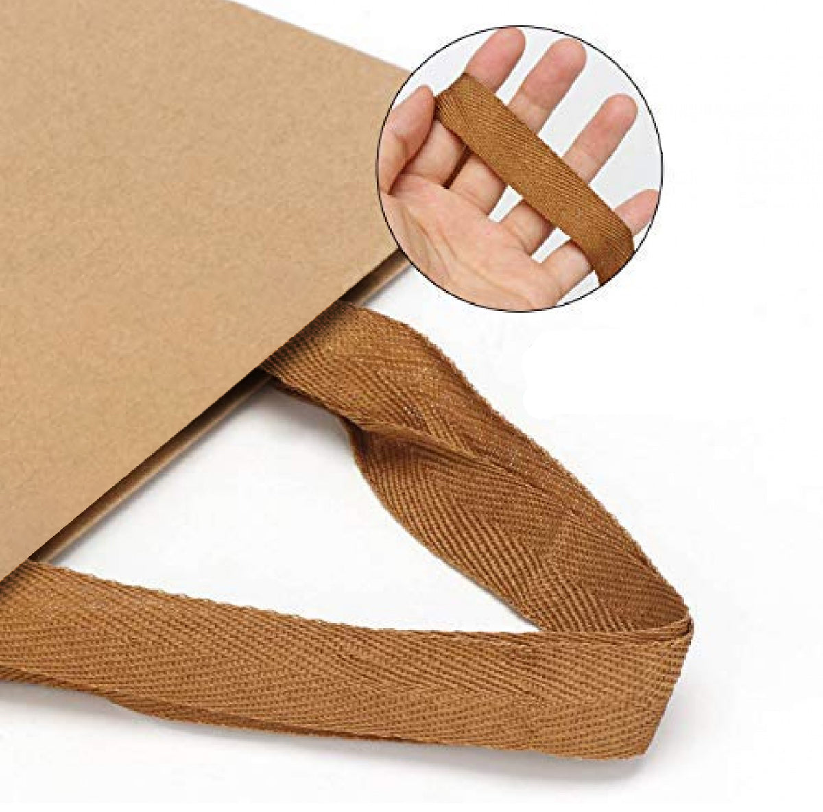 OCPB800 100% Recycled Paper Bag with Paper Webbed Handle