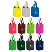 OCWINETOTE4 Non-Woven Polypropylene 4-Bottle Wine Tote Bag