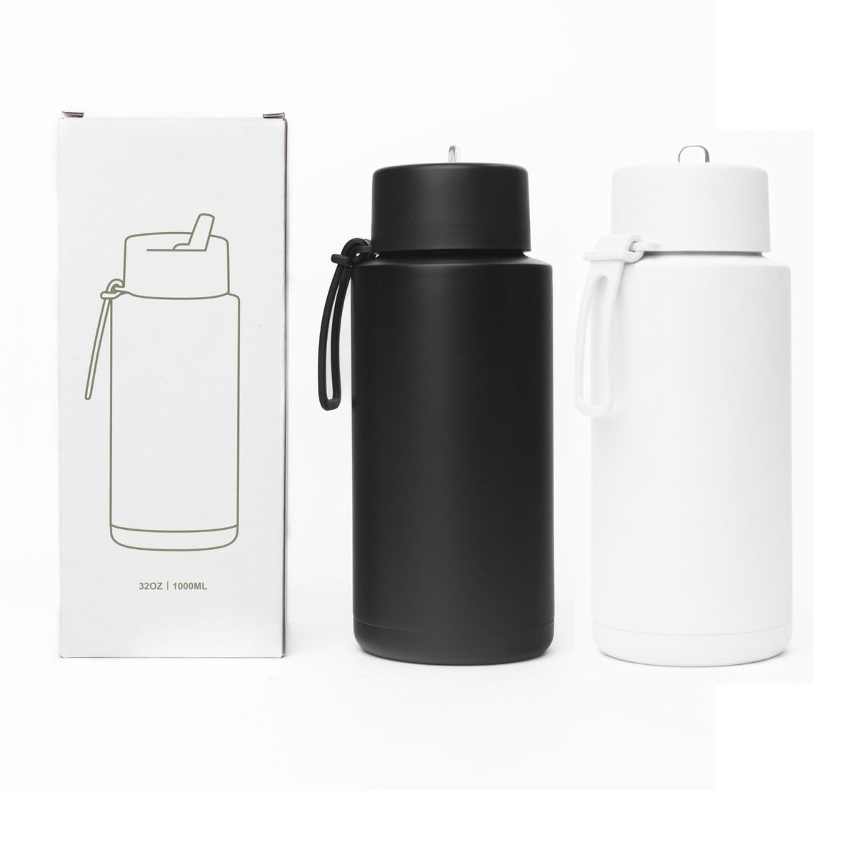PS2028 1L Stainless Steel Thermos with Silicone Handle