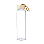 PS2401LB Glass Fusion Bottle with Bamboo Lid 600ml