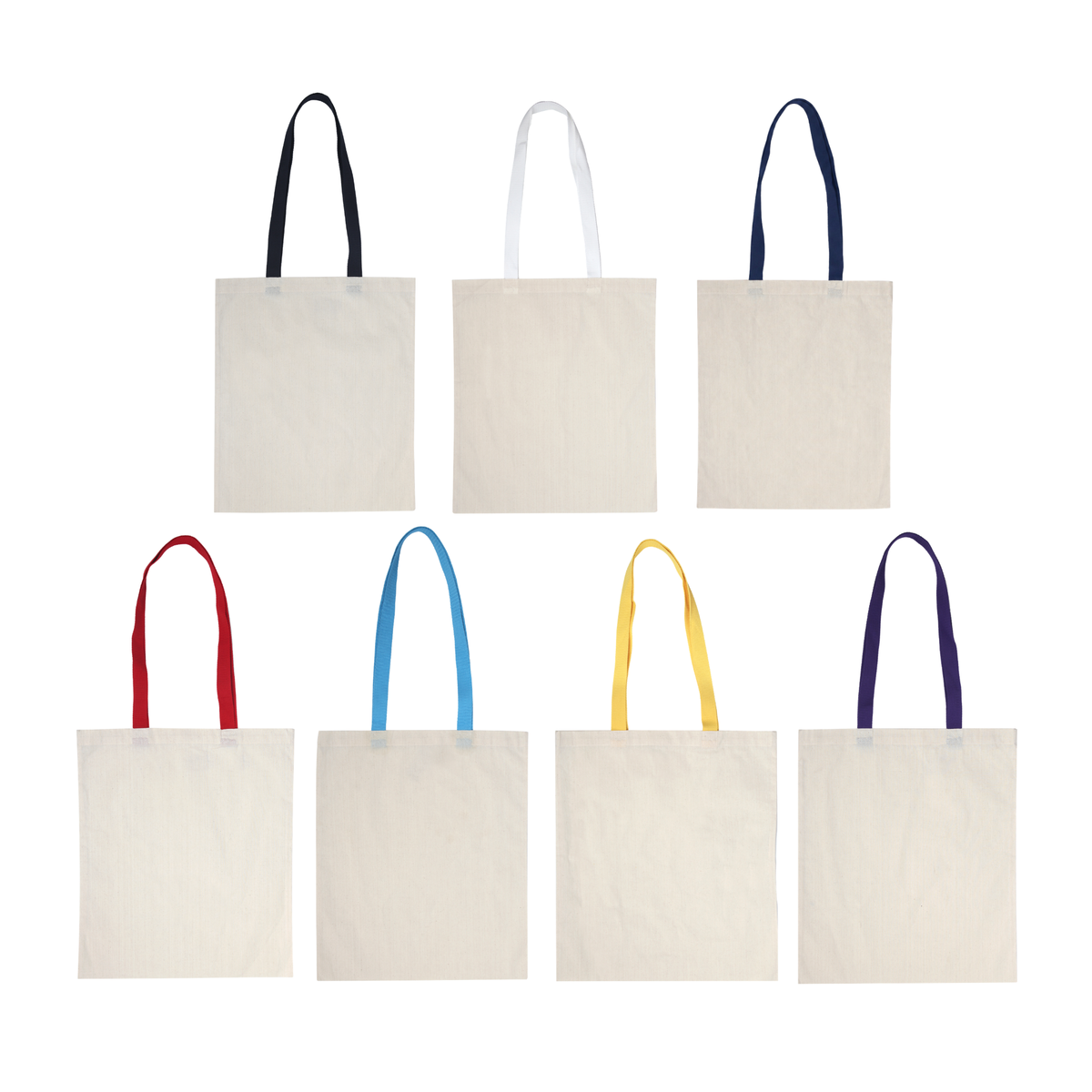 PS4119 Accent Cotton Tote Bag with Coloured Handles