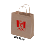 PS4601M Kraft Paper Bag Brown Medium with Twisted Paper Handle