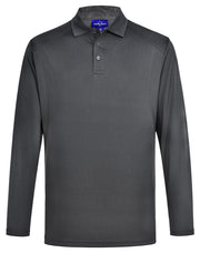 PS89 Lucky Bamboo Long Sleeve Polo Mens
