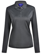 PS90 Lucky Bamboo Long Sleeve Polo Ladies