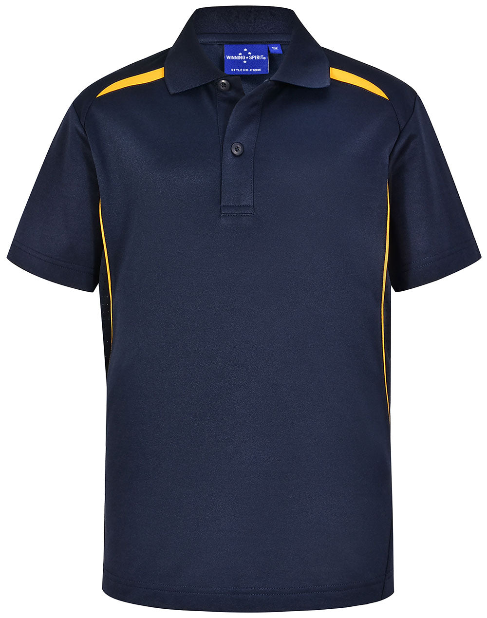 PS93K Kids Sustainable Poly/Cotton Contrast Short Sleeve Polo