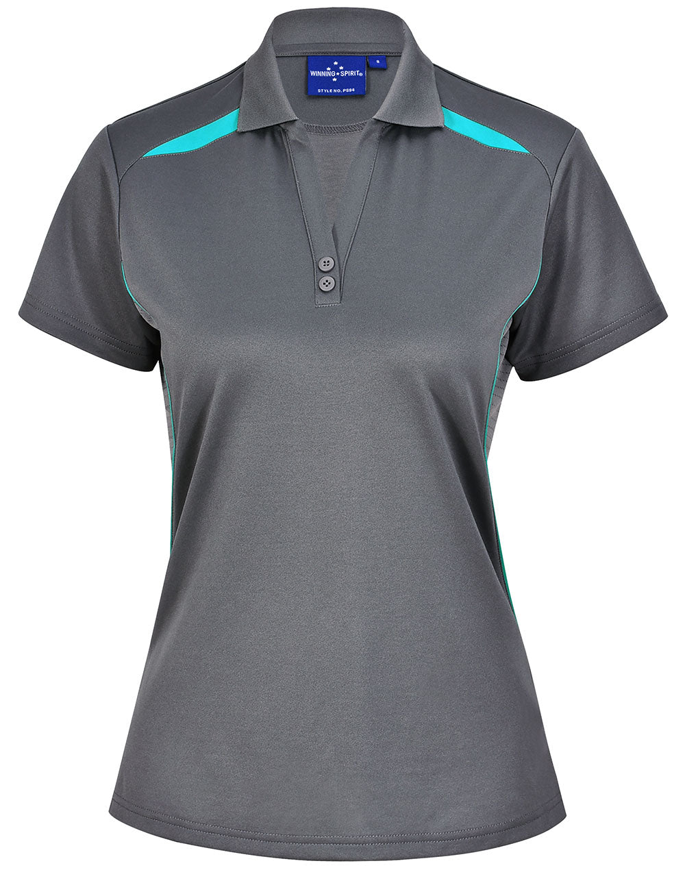 PS94 Ladies Sustainable Poly/Cotton Contrast SS Polo