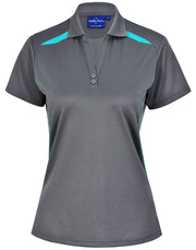 PS94 Ladies Sustainable Poly/Cotton Contrast SS Polo