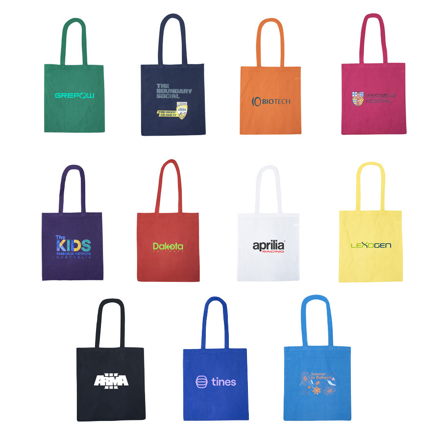 Recycled Colourful Cotton Tote Bag