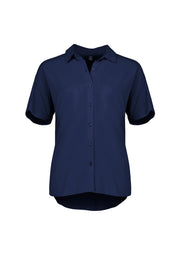 Dahlia Womens Short Sleeve Blouse