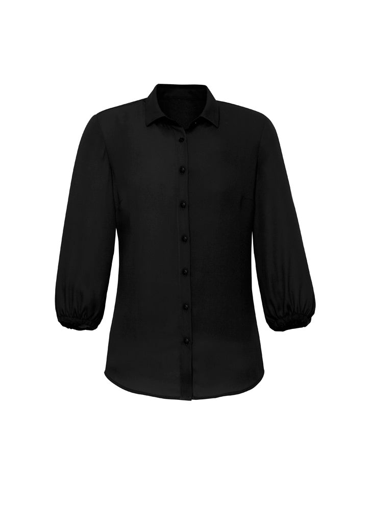 Lucy Womens 3/4 Sleeve Blouse