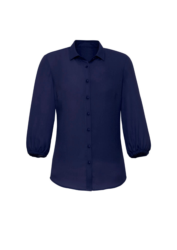 Lucy Womens 3/4 Sleeve Blouse