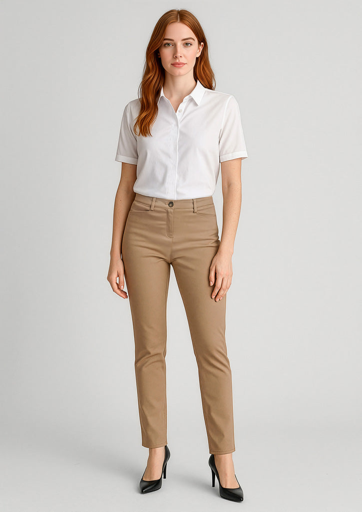 Traveller Womens Slim Leg Stretch Chino Pant