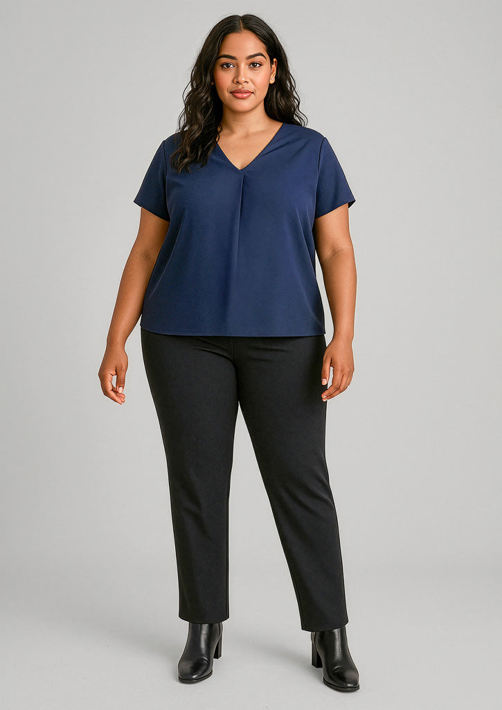 Scuba Ponte Womens Mid-Rise Pull-On Pant