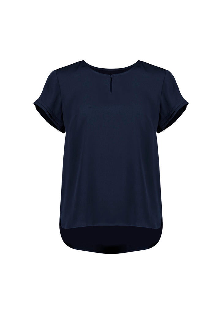 Evelyn Womens Short Sleeve Blouse