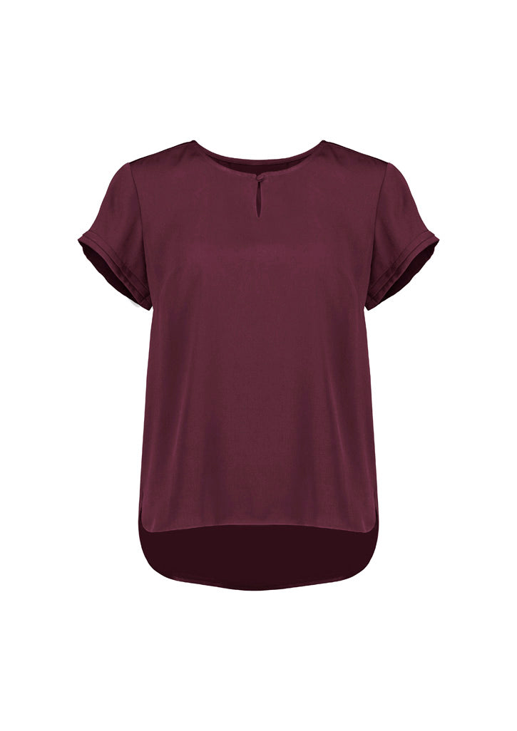 Evelyn Womens Short Sleeve Blouse