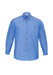 Chambray Mens Long Sleeve Shirt