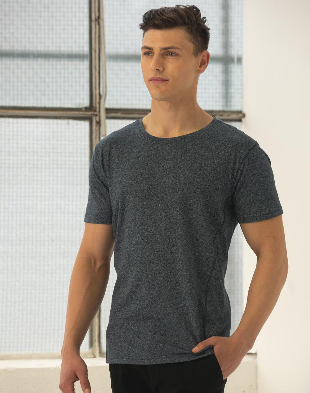TS27 High Performance Heather Tee Men's