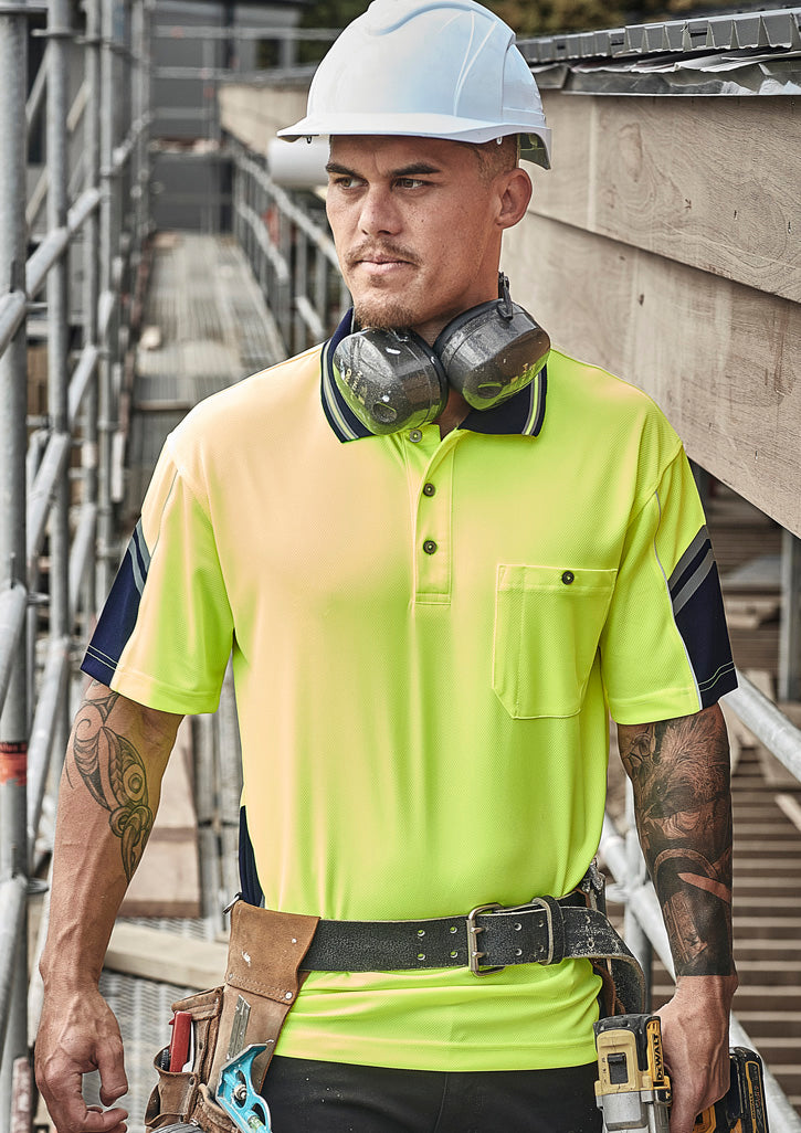 Mens Hi Vis Squad Short Sleeve Polo
