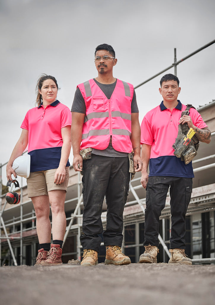 Womens Hi Vis Basic Short Sleeve Polo