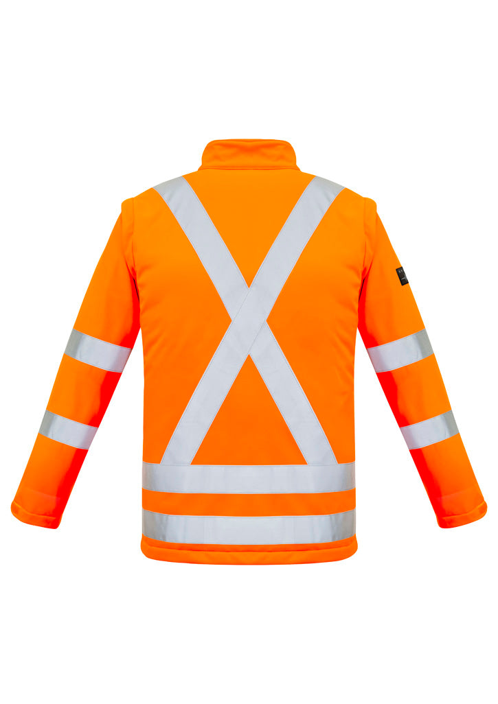 Unisex Hi Vis X Back 2 in 1 Softshell Jacket