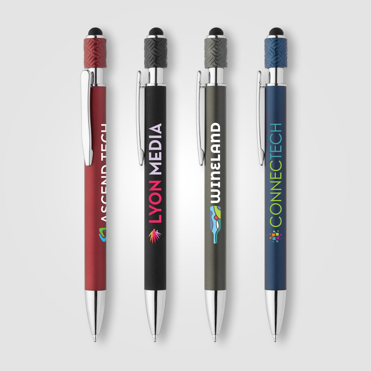 Wave Aluminium Spinner Stylus Pen