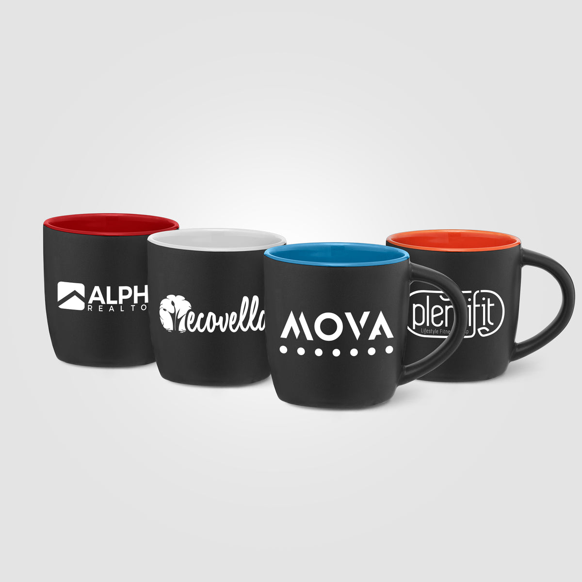 Zanzibar – 355ml Matte Black Ceramic Mug with ColourPop